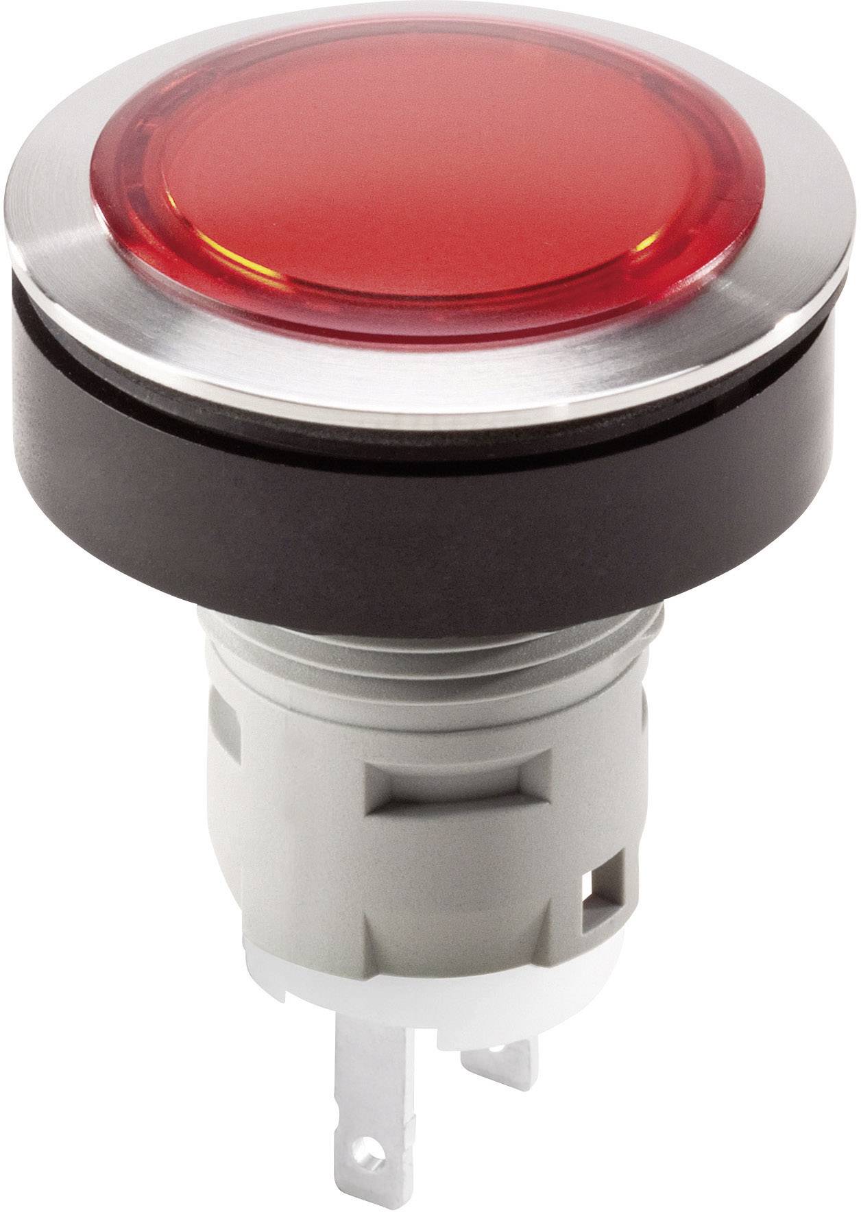 Schlegel RRJVAL4 Meldeleuchte Bund vorstehend, beschriftbar Edelstahl, Rot 10St.