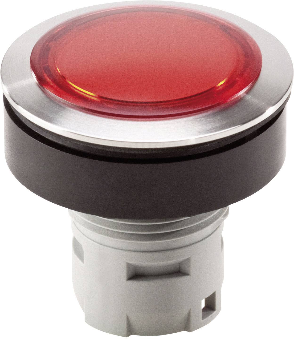 Schlegel RRJVAN Meldeleuchte beschriftbar, Bund vorstehend Edelstahl, Rot 10St.