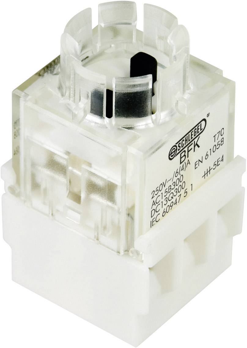 Schlegel BFK Kontaktelement 1 Öffner, 1 Schließer rastend 250 V/AC 10St.