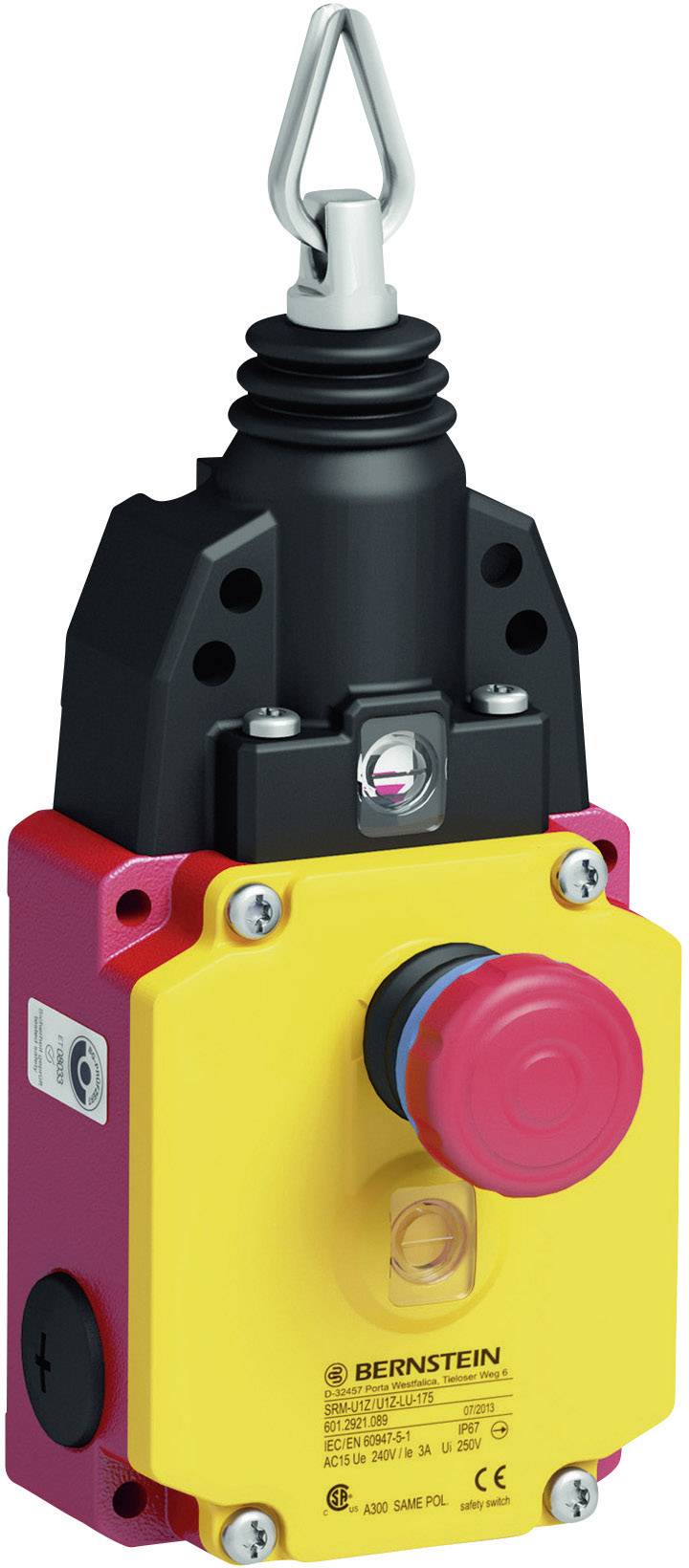 Bernstein 6012921091 SRM-U1Z/U1Z-LU-300 Seilzugschalter 240 V/AC 10A Seilzug mit Öse tastend IP67 1St.