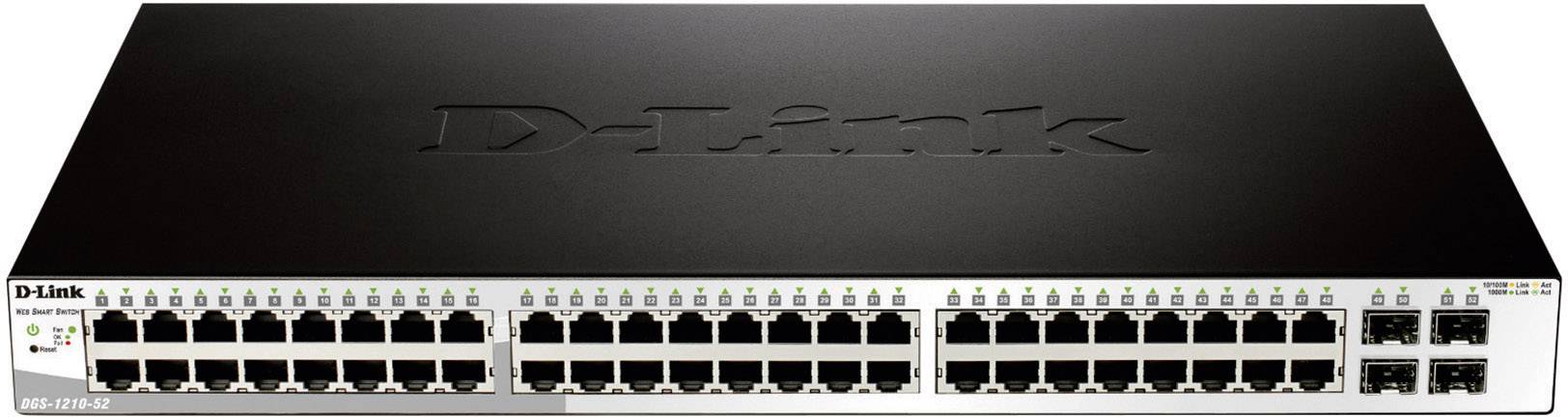 D-Link DGS-1210-52 DGS-1210-52 Netzwerk Switch 48 + 4 Port 1 GBit/s