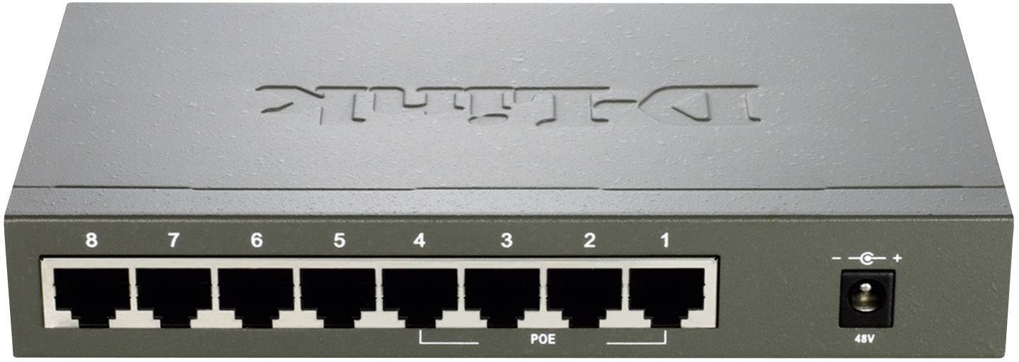 D-Link DES-1008PA Netzwerk Switch 8 Port 100 MBit/s PoE-Funktion