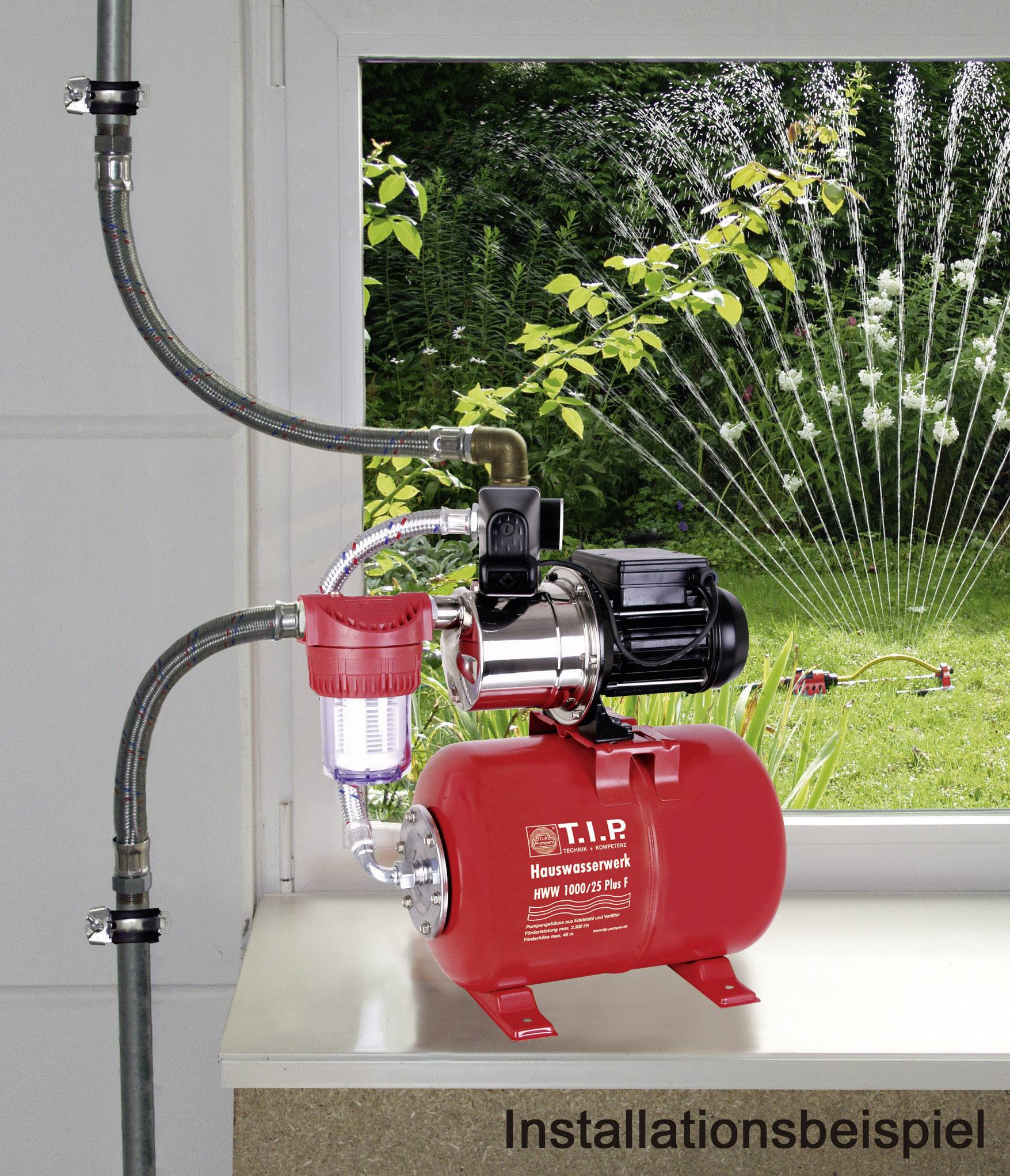 T.I.P. - Technische Industrie Produkte 31144 HWW 1000/25 Plus F Hauswasserwerk 230V 3300 l/h