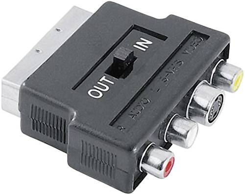 Hama SCART / Composite Cinch / S-Video AV Adapter [1x SCART-Stecker - 3x Cinch-Buchse, S-Video-Buchs