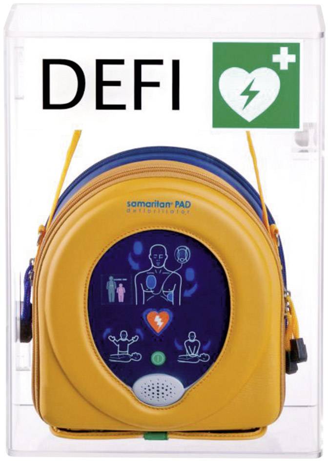 MEDX5 AED-AI-PLX-AL DEFI-Wandkasten Innenbereich mit Alarm Transparent Plexiglas