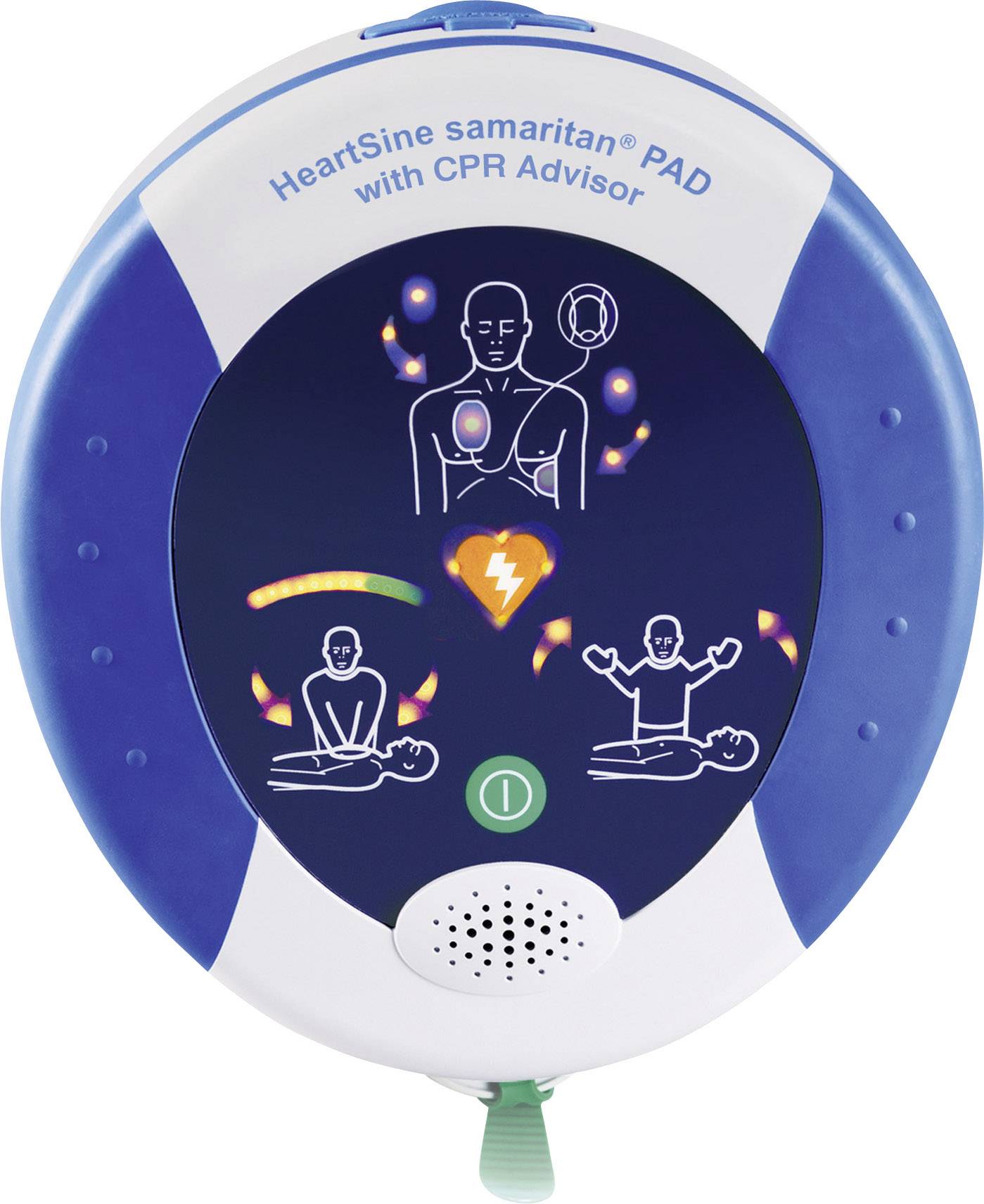 HeartSine AED-HS-SAM500P + PLX-BM-AKL Defibrillator Innenbereich inkl. Wandkasten, inkl. Defibrillator, Echtzeit-Feedback