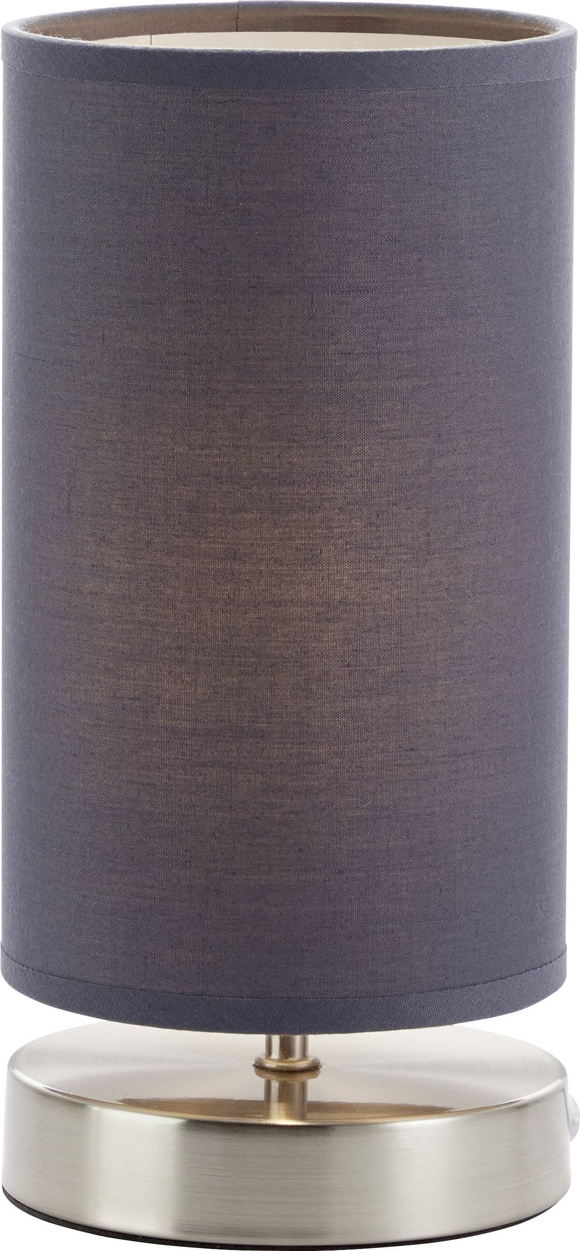 Brilliant Claire 13247/22 Nachttischlampe Energiesparlampe, Halogen E14 40W Grau