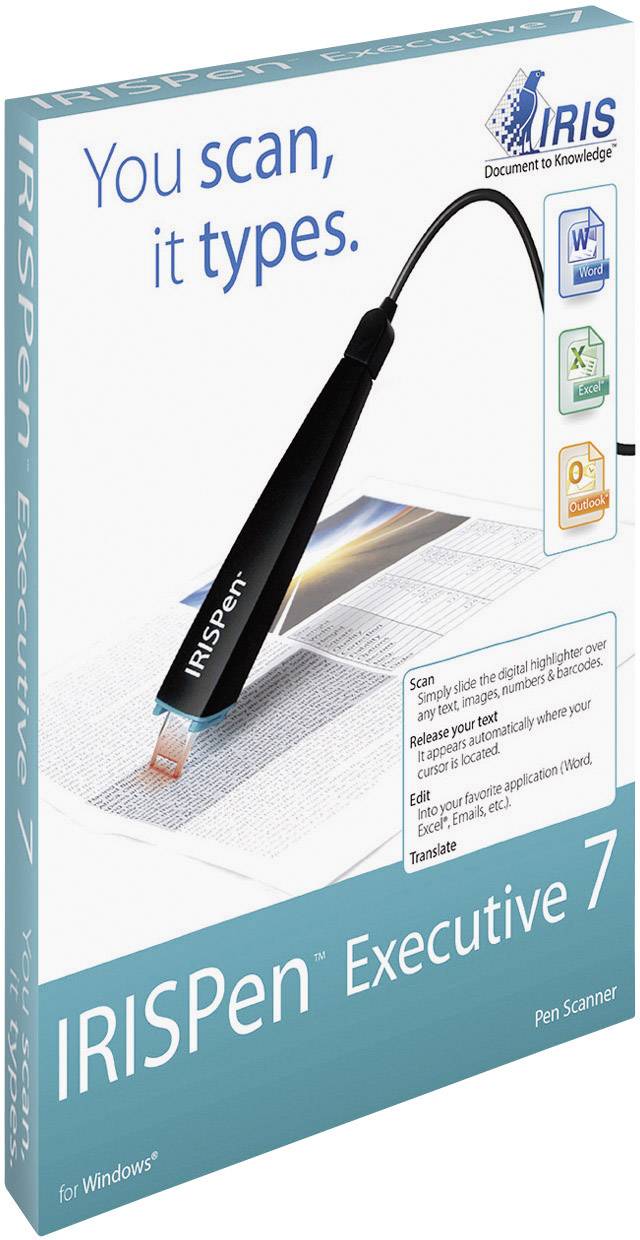 IRIS by Canon IRISPen™ Executive 7 Stift-Scanner USB Übersetzungsfunktion