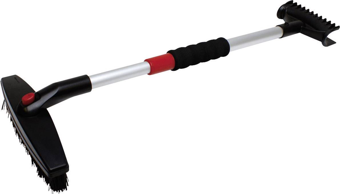 APA Deluxe Aluminium, Kunststoff Eiskratzer / Schneebesen Softgriff, ausziehbar (L x B) 90cm x 60cm Van, SUV, Bus Schwarz, Rot