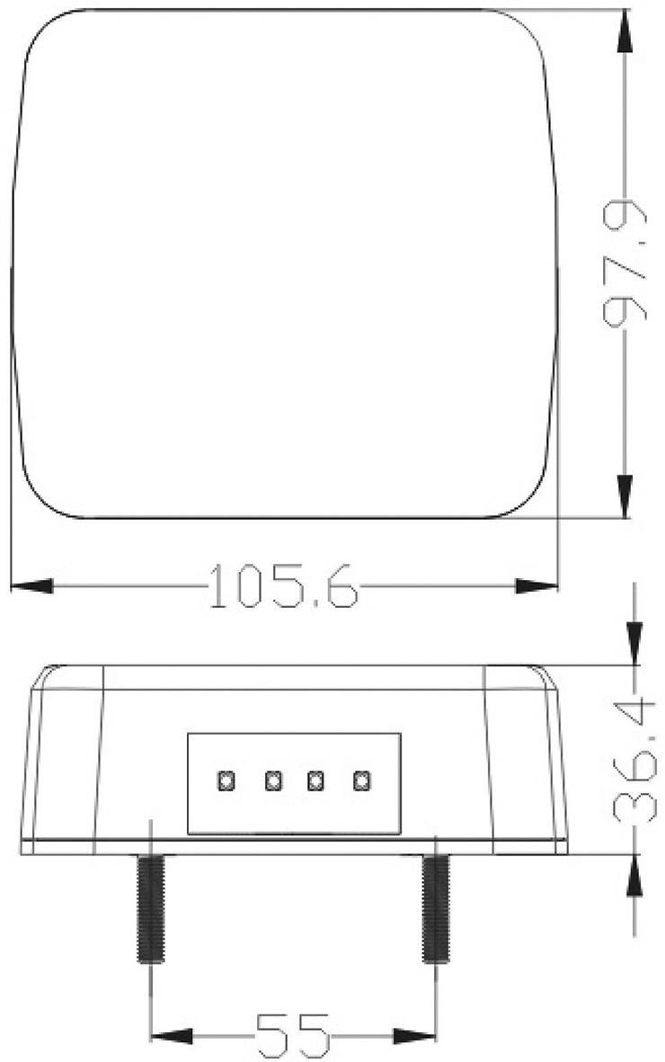 LAS Anhänger-Rückleuchte Blinker, Bremslicht, Rückleuchte, Kennzeichenleuchte links, rechts 12 V R