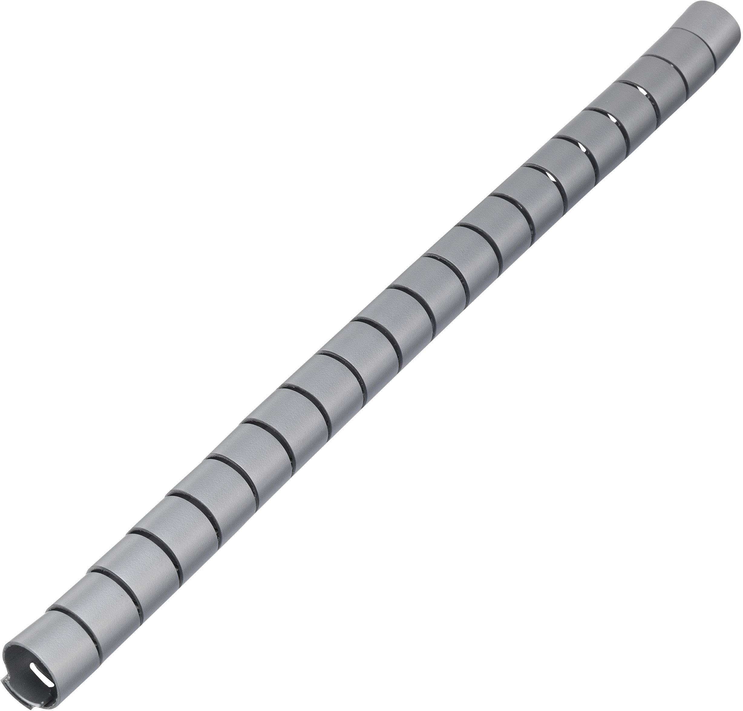 TRU Components 1593213 TC-KL25SLZ-20M203 Kabelschlauch 25mm (max) Silber Meterware