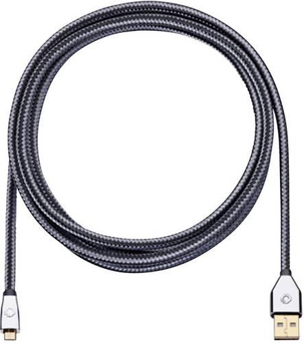 Oehlbach USB 2.0 Anschlusskabel [1x USB 2.0 Stecker A - 1x USB 2.0 Stecker Micro-B] 0.50m Grau vergo
