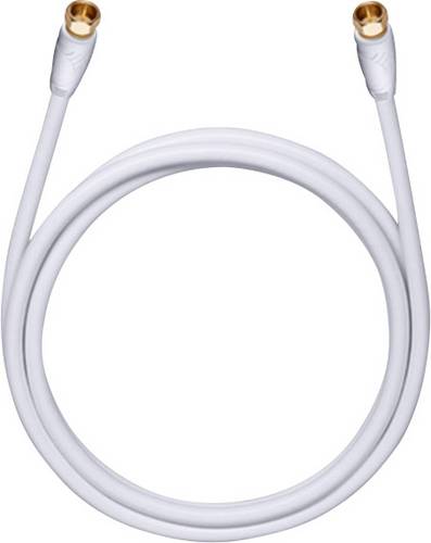 Oehlbach Antennen Anschlusskabel [1x F-Stecker - 1x F-Stecker] 2.00m 110 dB vergoldete Steckkontakte