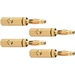 Oehlbach 3009 Lautsprecher-Steckverbinder Stecker, gerade Polzahl: 3 Gold 4St. Oehlbach 3009 Lautsprecher-Steckverbinder Stecker, gerade Polzahl: 3 Gold 4St.