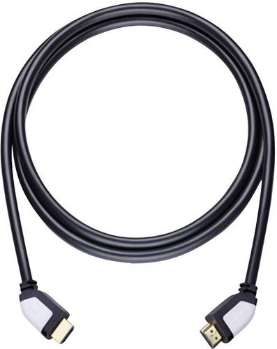 Oehlbach HDMI Anschlusskabel [1x HDMI-Stecker - 1x HDMI-Stecker] 7.50m Schwarz Shape Magic
