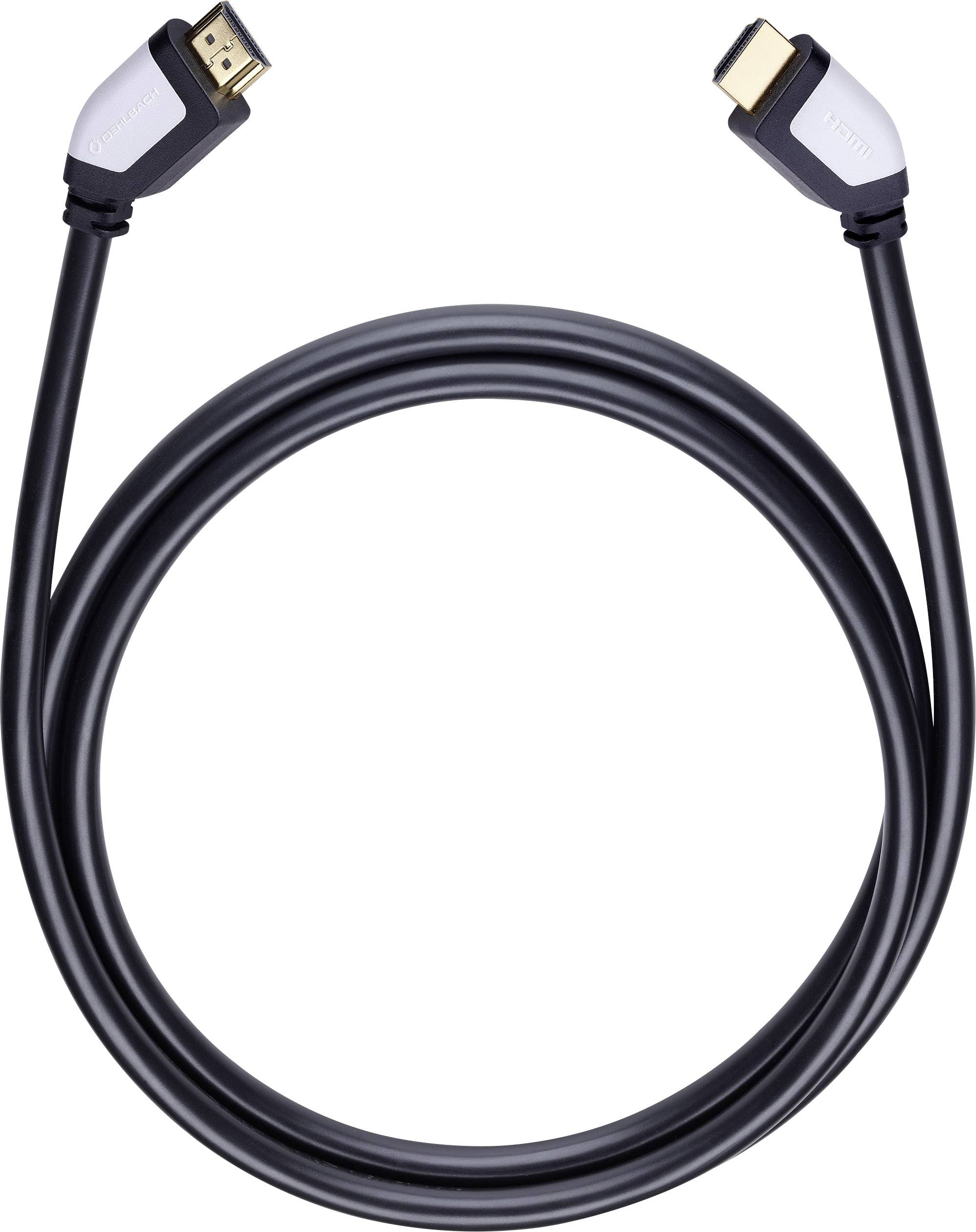 Oehlbach HDMI Anschlusskabel HDMI-A Stecker, HDMI-A Stecker 3.20m Schwarz 42463 Ultra HD (4k) HDMI mit Ethernet, Audio Return