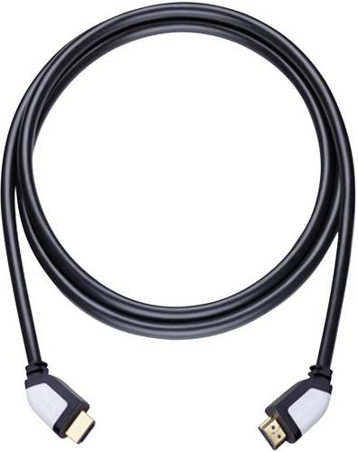 Oehlbach HDMI Anschlusskabel [1x HDMI-Stecker - 1x HDMI-Stecker] 5.10m Schwarz Shape Magic