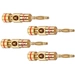 Oehlbach 3002 Lautsprecher-Steckverbinder Stecker, gerade Polzahl: 2 Gold 4St. Oehlbach 3002 Lautsprecher-Steckverbinder Stecker, gerade Polzahl: 2 Gold 4St.