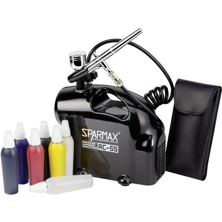 sparmax sk 55 sk 55 airbrush einsteiger set mit kompressor double action
