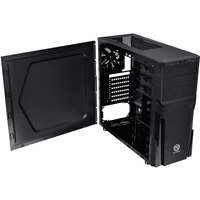 Thermaltake Versa H21 Midi-Tower PC-Gehäuse Schwarz Werkzeugfreie Festplatteninstallation, 1 vorinstallierter Lüfter Thermaltake Versa H21 Midi-Tower PC-Gehäuse Schwarz Werkzeugfreie Festplatteninstallation, 1 vorinstallierter Lüfter
