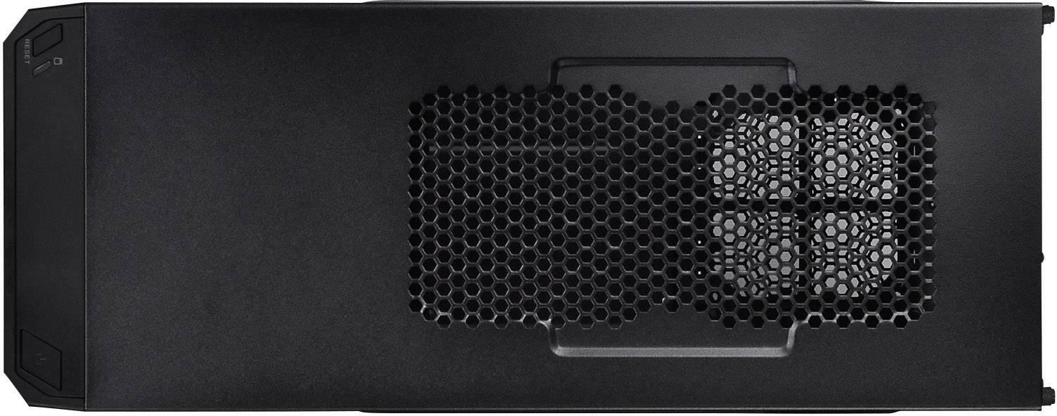 Thermaltake Versa H21 Midi-Tower PC-Gehäuse Schwarz Werkzeugfreie Festplatteninstallation, 1 vorinstallierter Lüfter