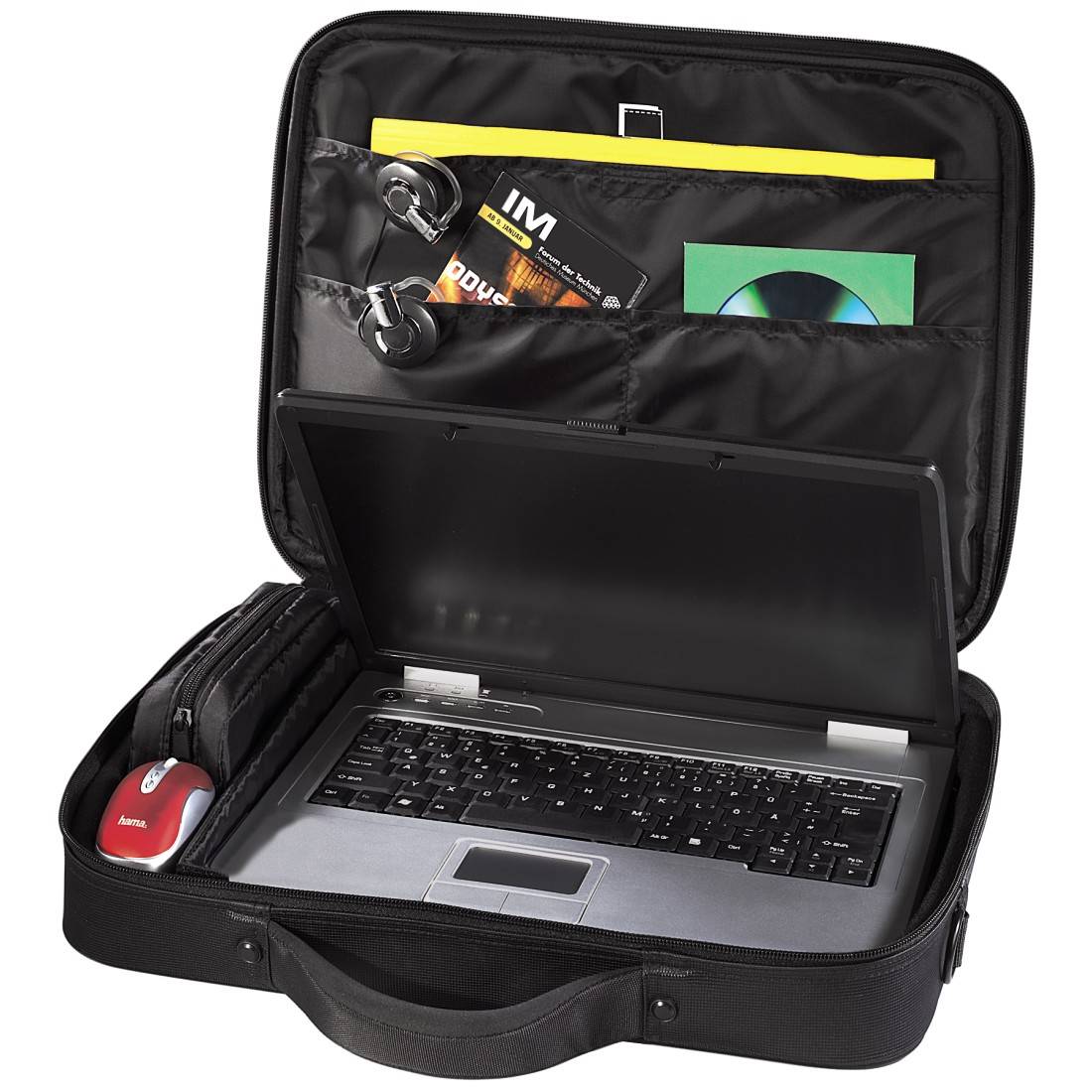 Hama Notebook Tasche Miami Passend für maximal: 43,9cm (17,3") Schwarz