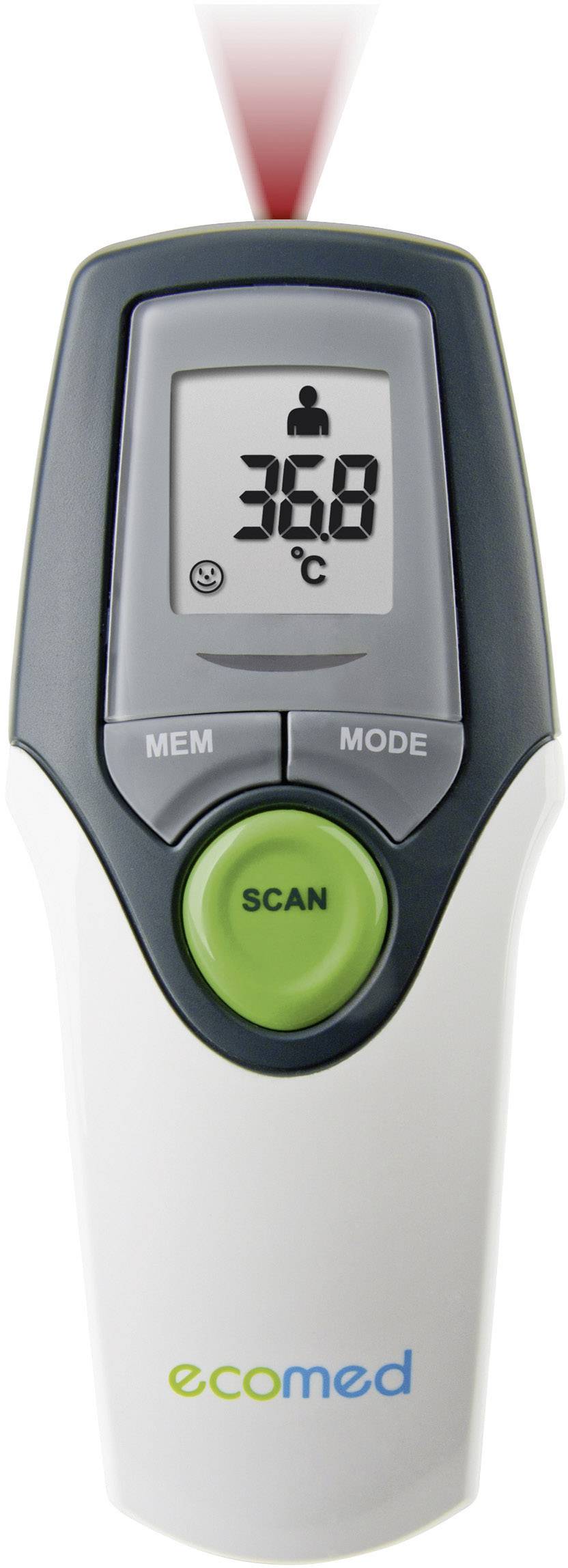 Ecomed TM 65-E Infrarot Fieberthermometer Mit Fieberalarm