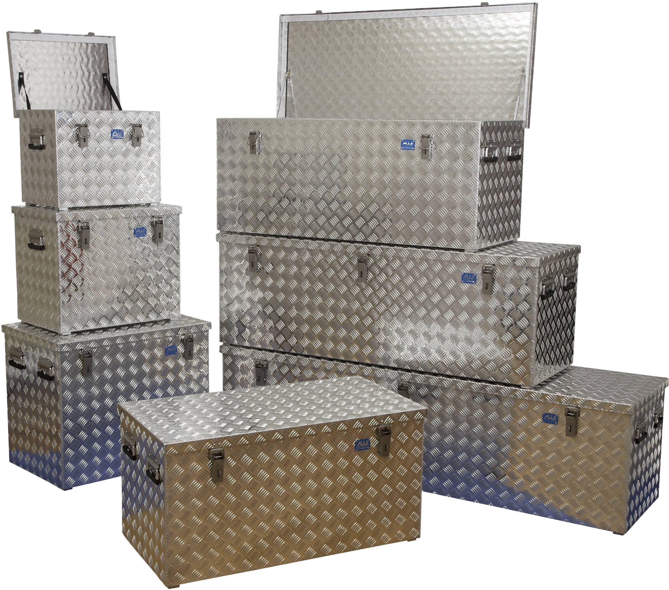 Alutec 41070 Riffelblechbox Aluminium (L x B x H) 522 x 375 x 420mm