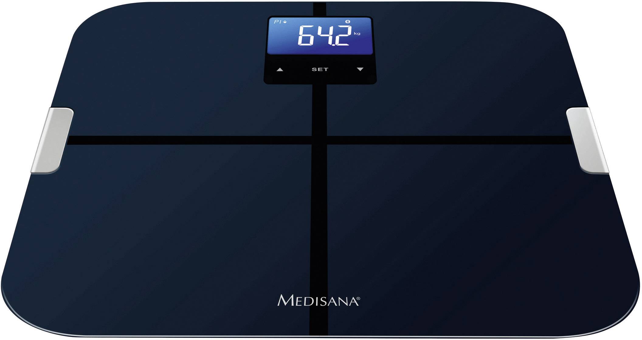 Medisana BS 440 connect Körperanalysewaage digital Wägebereich (max.)=180 kg Schwarz ITO-Sensoren