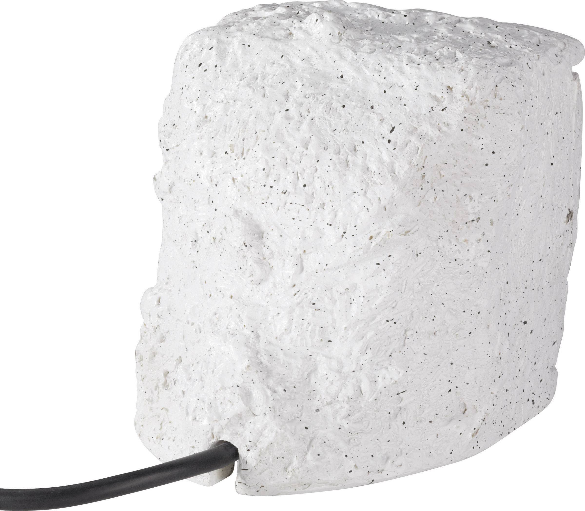 Renkforce 1168583 Gartensteckdose mit Zeitschaltuhr 2fach Stein-Grau mit Timer, Steinoptik