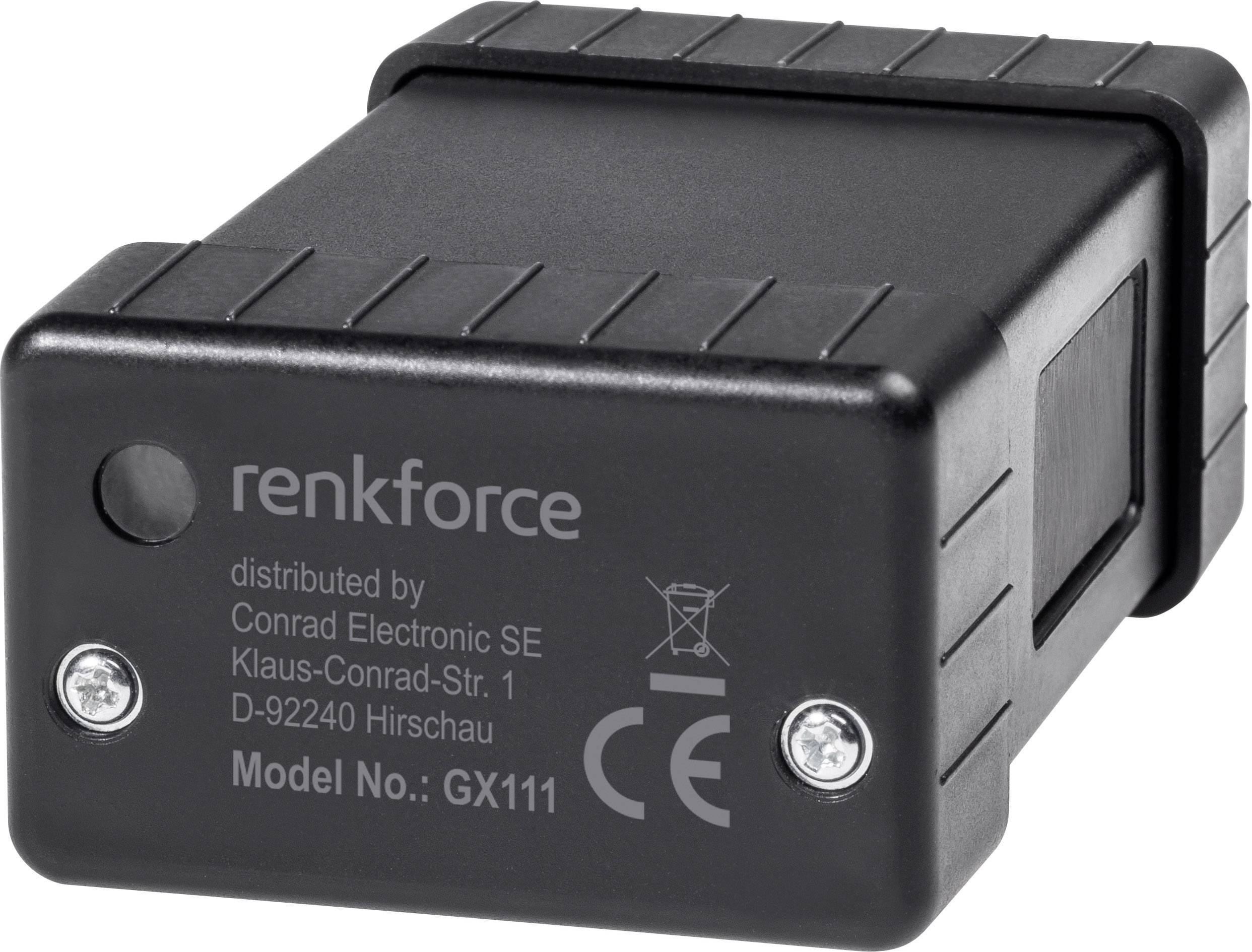 Renkforce GX-111 GSM-Alarmanlage mit GPS-Tracking Multifunktionstracker Schwarz