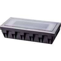 Paulmann 93775 Box Solar-Einbauleuchte 0.6W Warmweiß Edelstahl, Klar Paulmann 93775 Box Solar-Einbauleuchte 0.6W Warmweiß Edelstahl, Klar