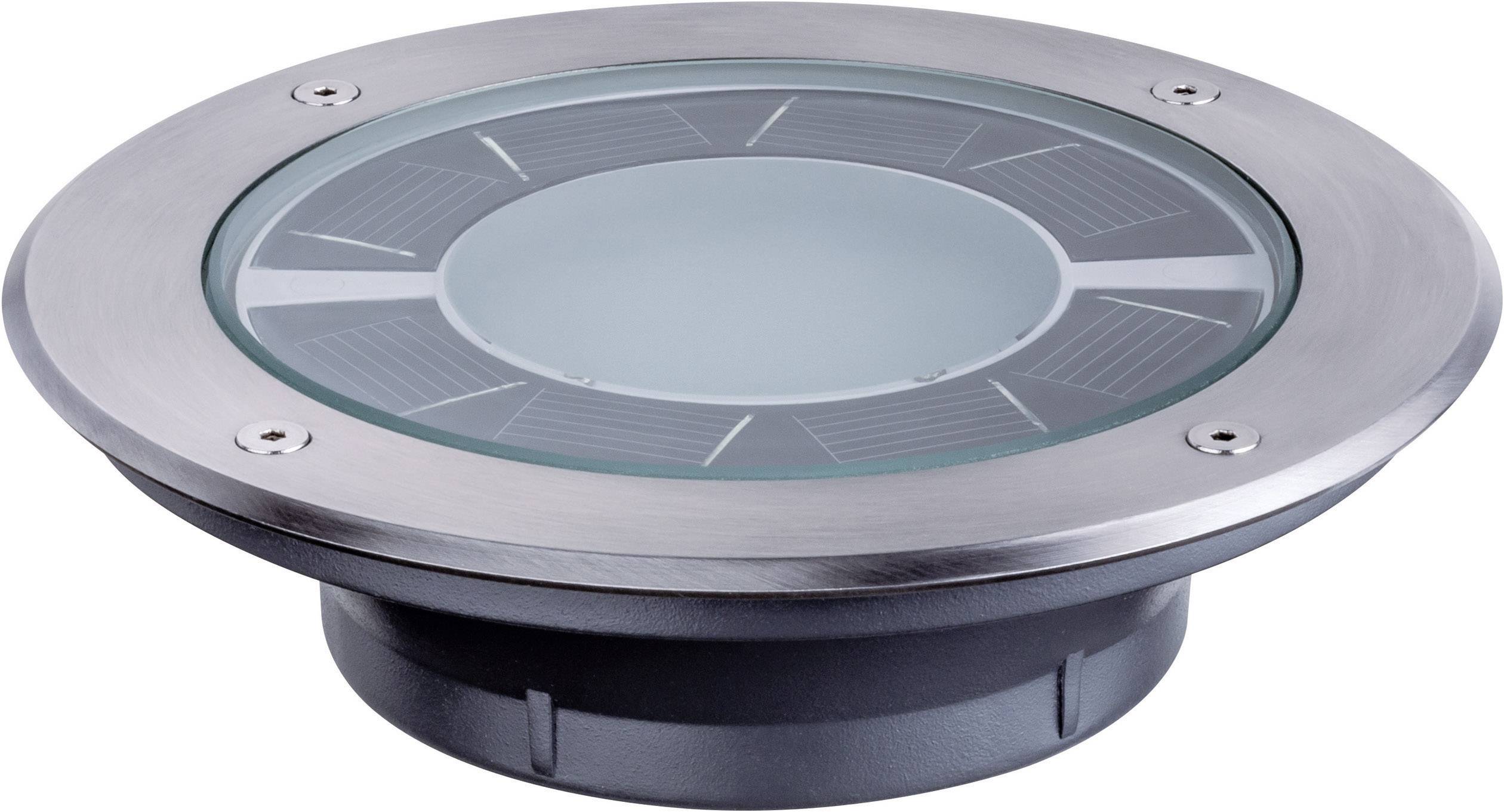 Paulmann Pandora 93776 Solar-Einbauleuchte 0.36W Warm-Weiß Edelstahl