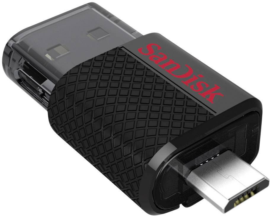 SanDisk Ultra® Dual USB-Zusatzspeicher Smartphone/Tablet Schwarz 32 GB USB-A (USB 2.0), Micro-USB B (USB 2.0)