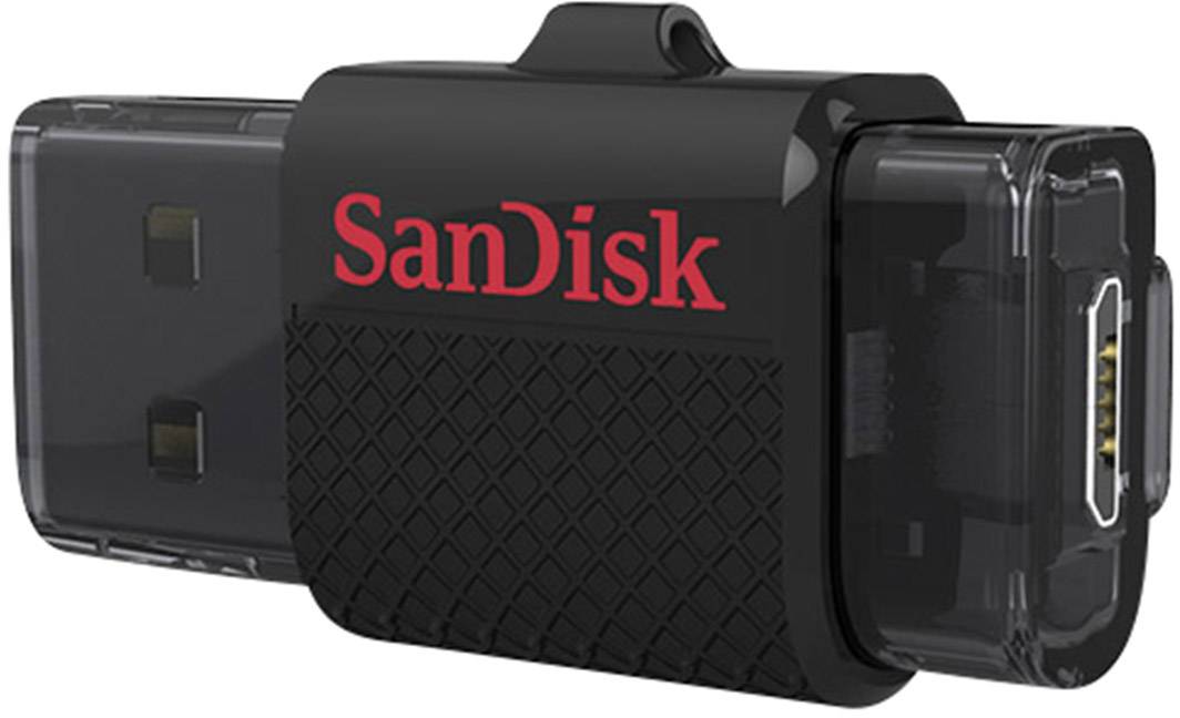 SanDisk Ultra® Dual USB-Zusatzspeicher Smartphone/Tablet Schwarz 32 GB USB-A (USB 2.0), Micro-USB B (USB 2.0)