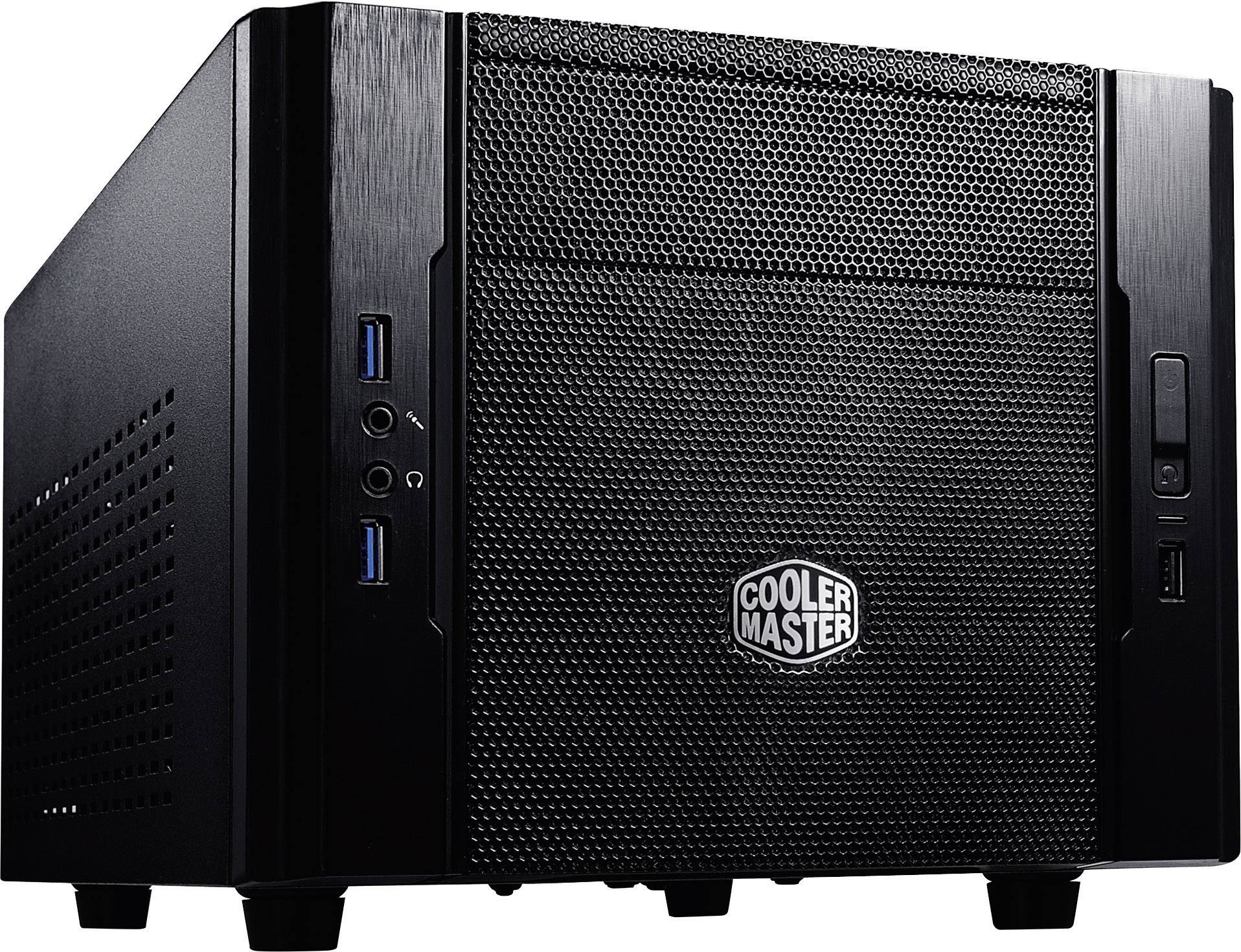 Cooler Master RC-130-KKN1 Mini-Tower PC-Gehäuse Schwarz 2 vorinstallierte Lüfter