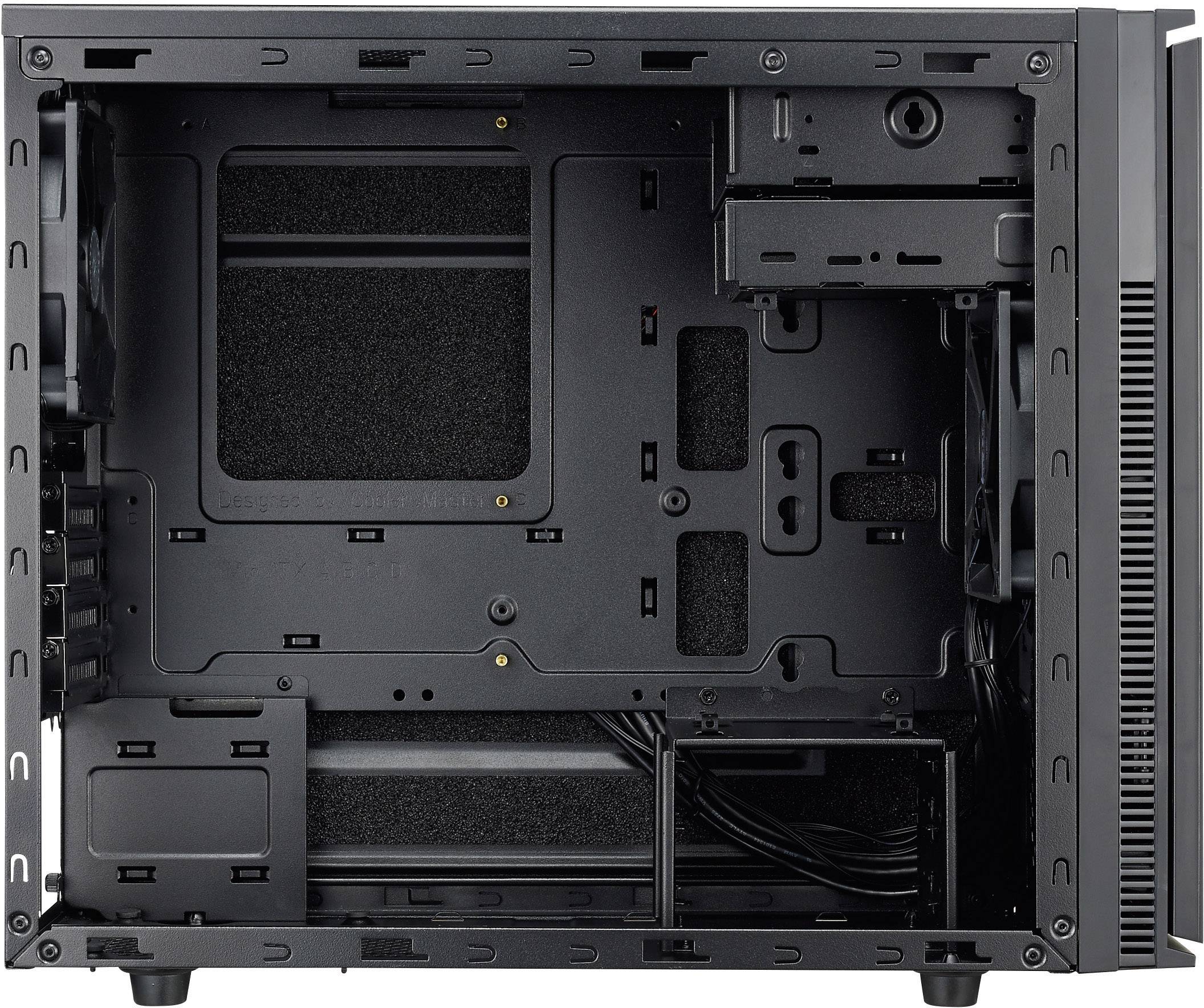 Cooler Master SIL-352M-KKN1 Midi-Tower PC-Gehäuse Schwarz