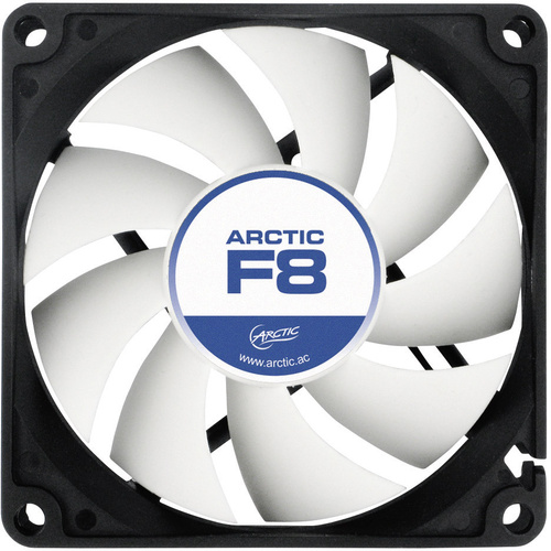 Arctic F8 PC fan Black, White (W x H x D) 80 x 80 x 25 mm