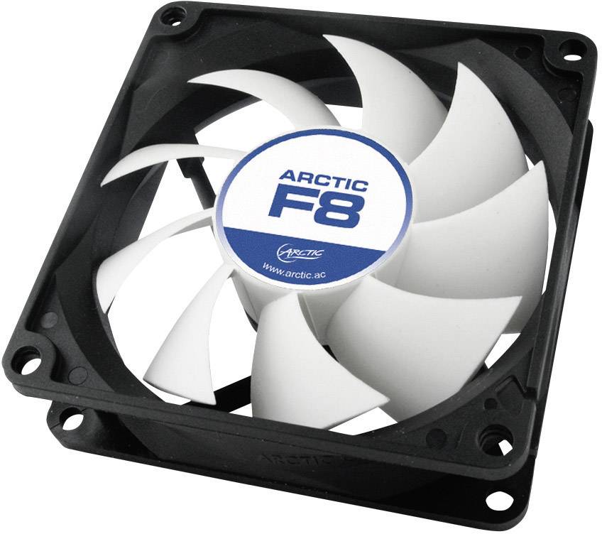 Arctic F8 PC-Gehäuse-Lüfter Schwarz, Weiß (B x H x T) 80 x 80 x 25mm