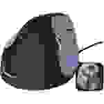 Evoluent Vertical Mouse 4 VM4S Ergonomische Maus USB Optisch Schwarz, Lila 6 Tasten 2800 dpi Ergonomisch