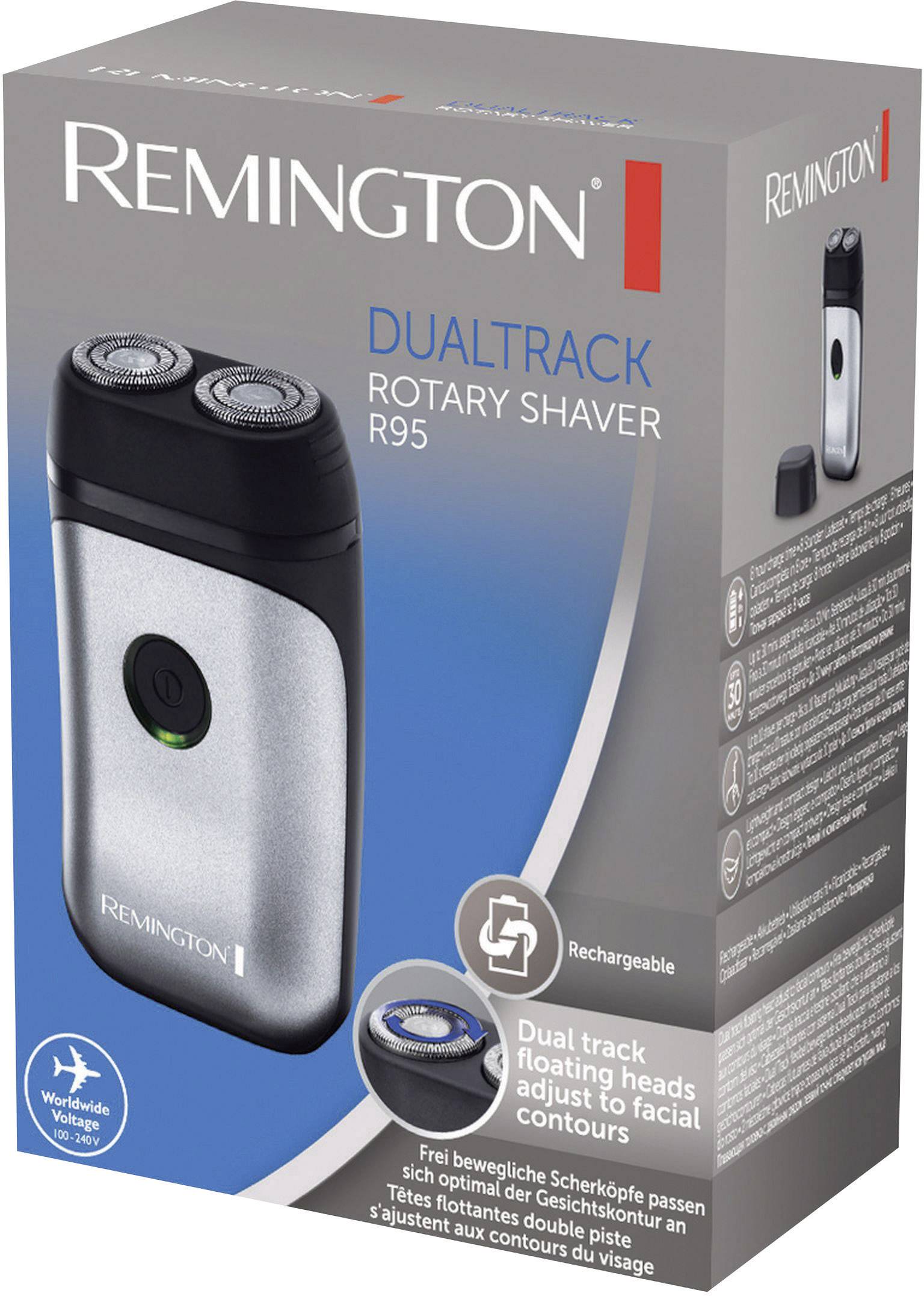 Remington Rotationsrasierer Schwarz, Silber