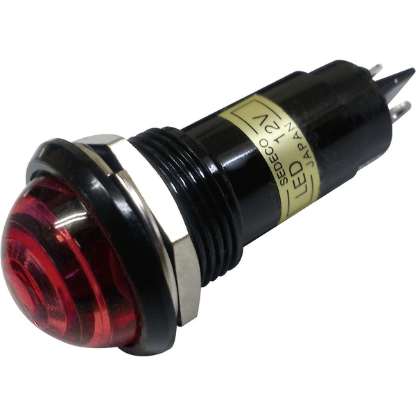Sedeco BD-1601 LED-Signalleuchte Rot 12 V/DC
