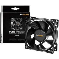 BeQuiet Pure Wings 2 PC-Gehäuse-Lüfter Schwarz (B x H x T) 80 x 80 x 25mm BeQuiet Pure Wings 2 PC-Gehäuse-Lüfter Schwarz (B x H x T) 80 x 80 x 25mm
