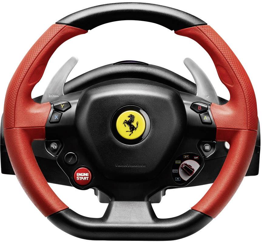 Thrustmaster Ferrari 458 Spider Lenkrad Xbox One Schwarz inkl. Pedale