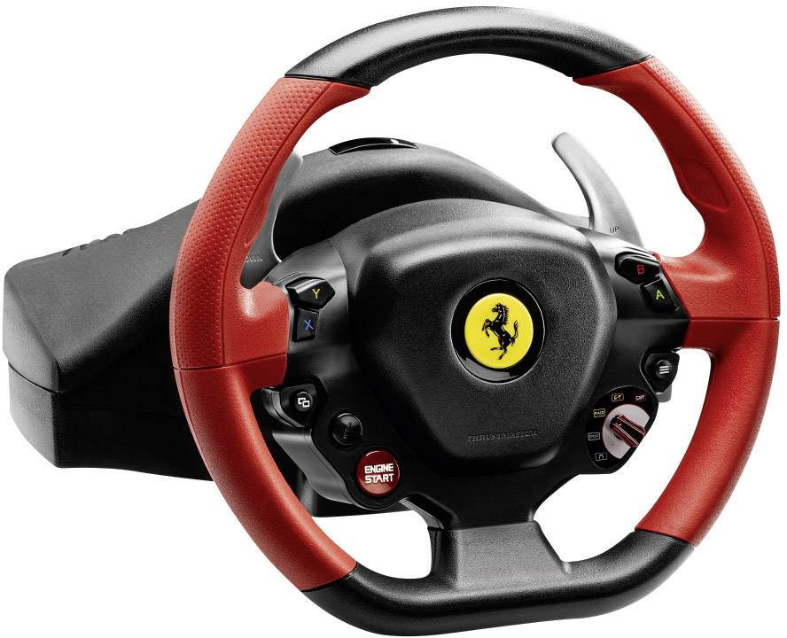 Thrustmaster Ferrari 458 Spider Lenkrad Xbox One Schwarz inkl. Pedale