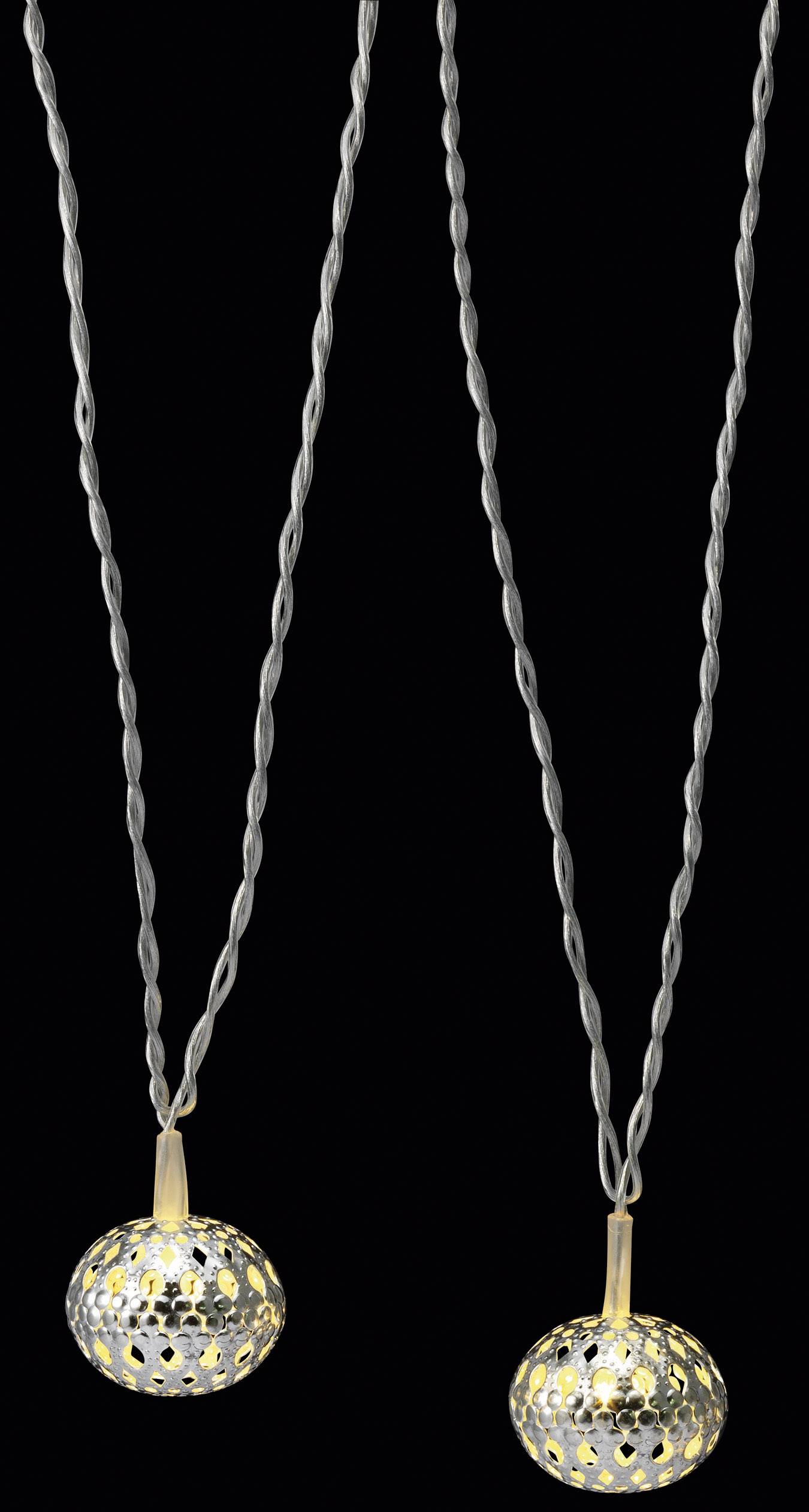 Polarlite LBA-01-003 Motiv-Lichterkette Kugel Innen batteriebetrieben Anzahl Leuchtmittel 16 LED Wa