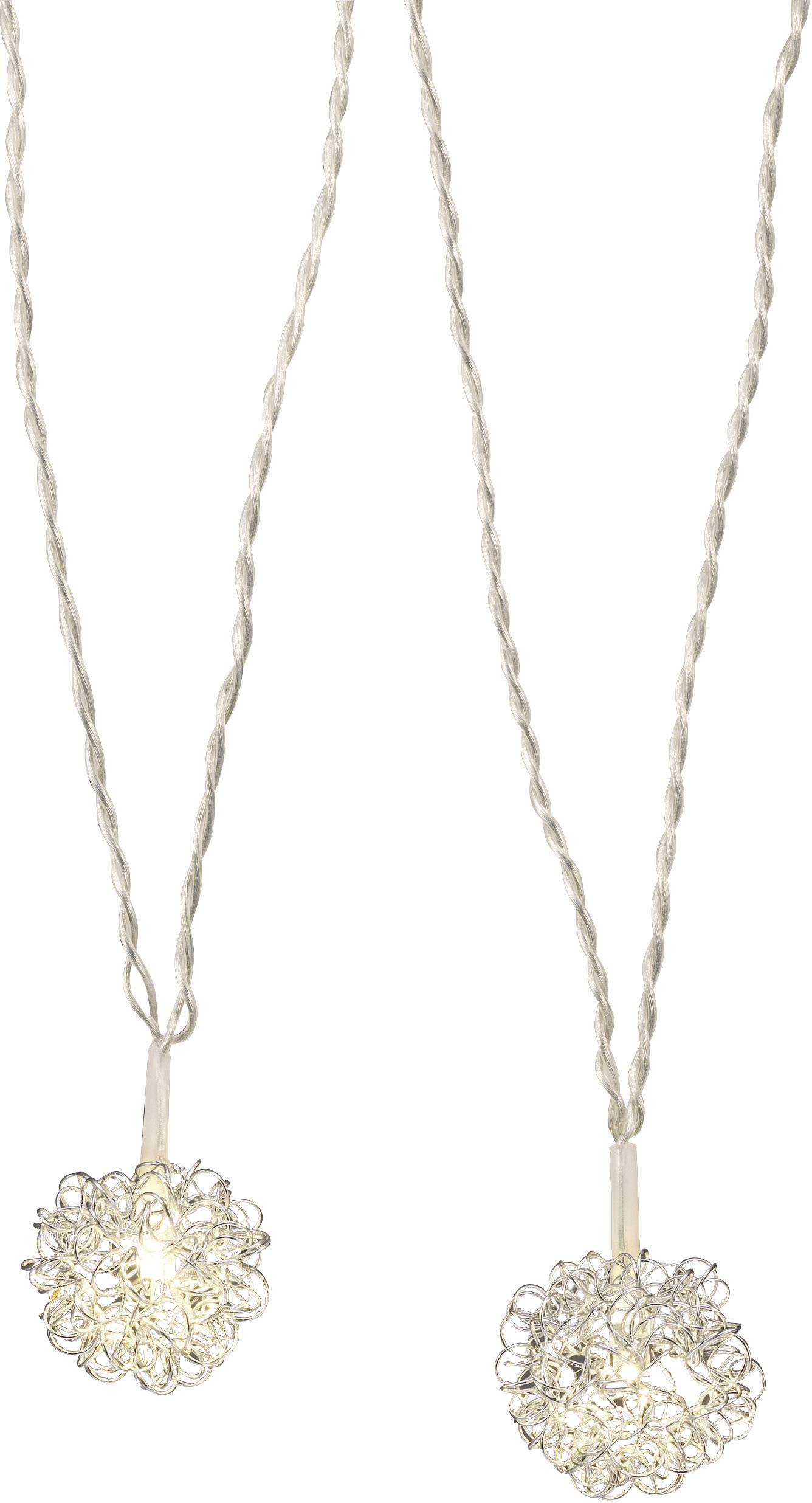 Polarlite LBA-01-005 Motiv-Lichterkette Kugel Innen batteriebetrieben Anzahl Leuchtmittel 16 LED Warmweiß