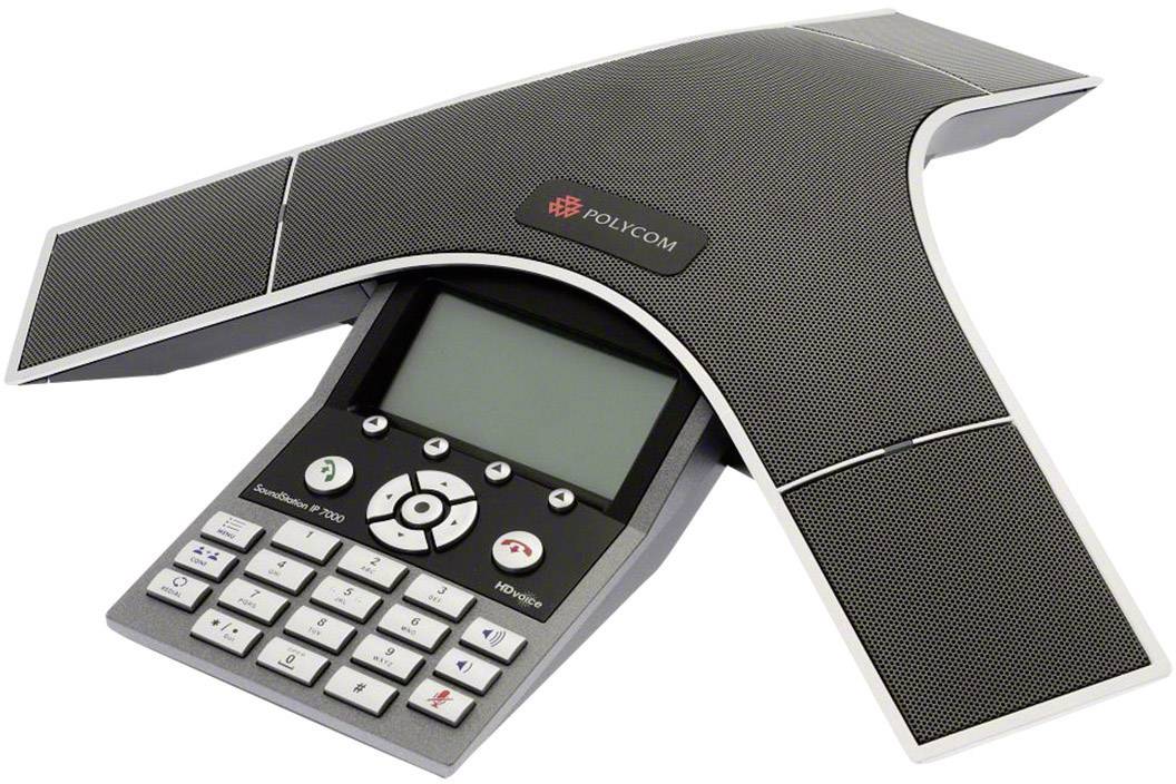 Polycom SoundStation IP 7000 Konferenztelefon VoIP Schwarz, Silber