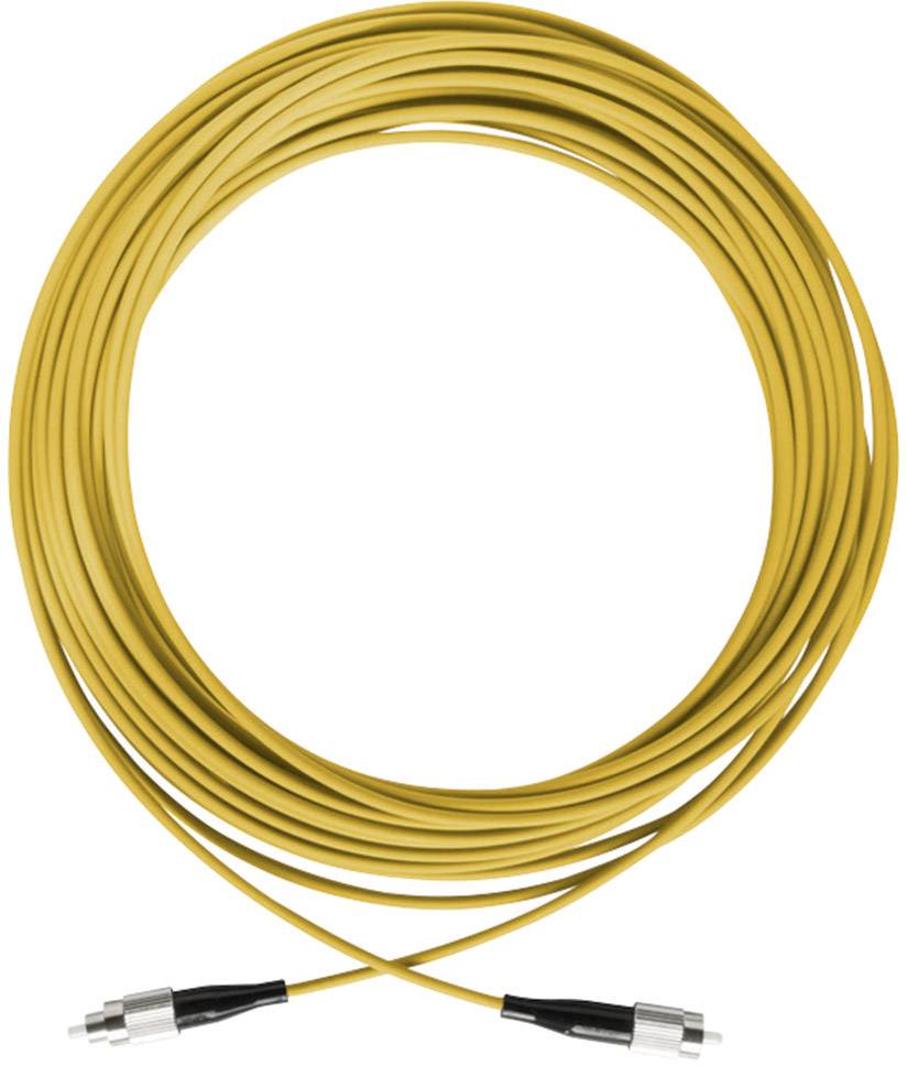 Axing OAK 500-02 Glasfaser LWL Anschlusskabel 500.00 m Gelb [1x FC/PC-Stecker - 1x FC/PC-Stecker] 9/125 µ Singlemode OS1