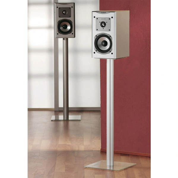 VCM Morgenthaler Boxero Mini Lautsprecher-Ständer Starr Boden-/Deckenabstand (max.): 51cm Silber, Glasklar 1 Paar VCM Morgenthaler Boxero Mini Lautsprecher-Ständer Starr Boden-/Deckenabstand (max.): 51cm Silber, Glasklar 1 Paar